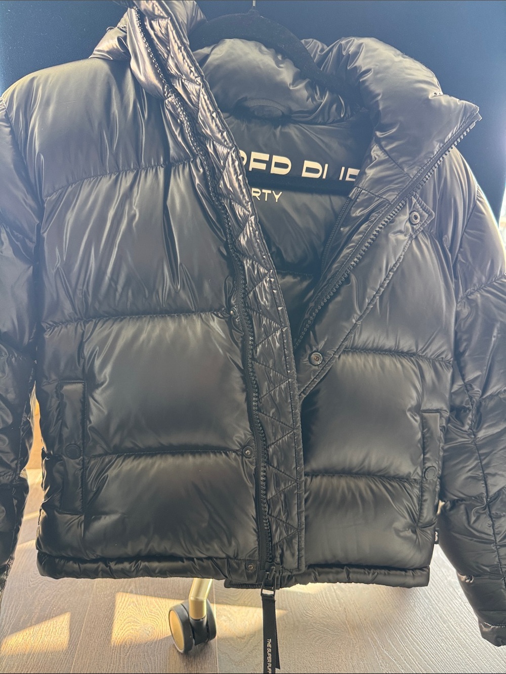 Super Puff (Shorty) - Black Puffer Jacket